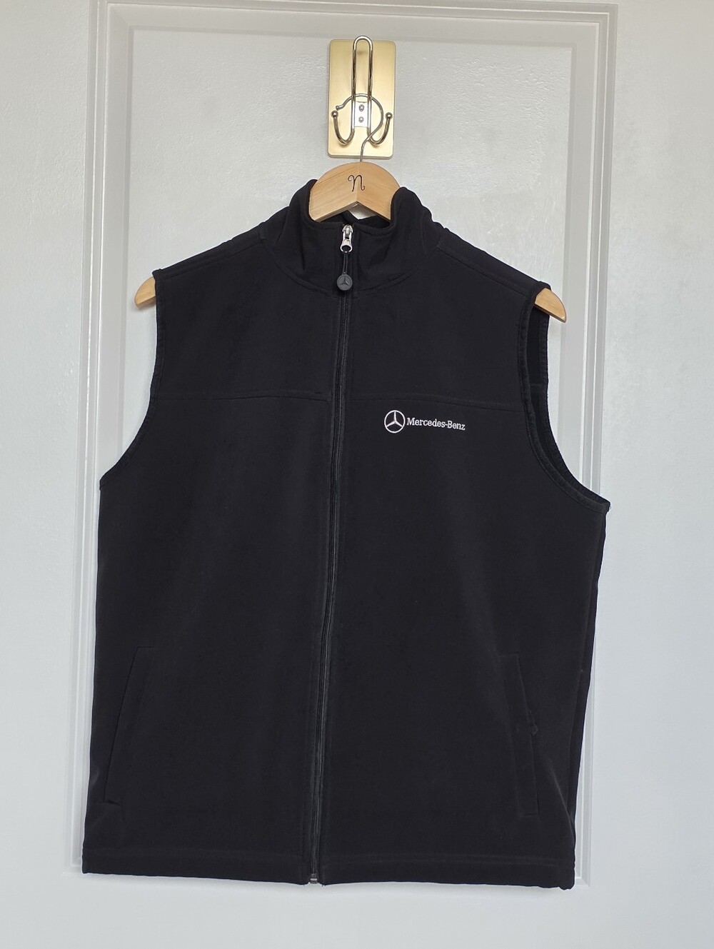 Mercedes Benz Soft Shell Black Zipper Vest